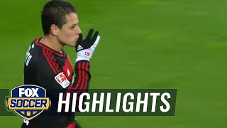 Chicharito goal gives Leverkusen 2-0 lead against Hannover 96  | 2015–16 Bundesliga Highlights