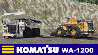 FS22 🚧 Komatsu WA-1200 Mining Loader 🚧 Farming Simulator 22 Mods