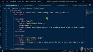 Ionic 4 UI Components - Tutorial Page