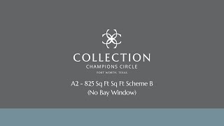 A2 - 825 Sq Ft Scheme B (No Bay Window)