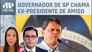 Tarcísio de Freitas destaca gratidão por Jair Bolsonaro; Amanda Klein e Cristiano Vilela comentam