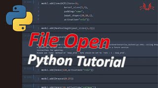 Python tutorial 54 File IO File open