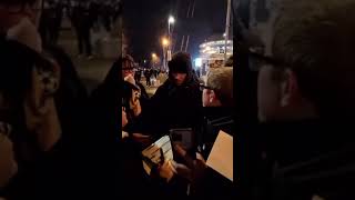 Liam Gallagher at the Etihad Stadium after Manchester City - Real Madrid