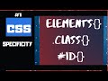 CSS SPECIFICITY EXPLAINED  PART 1| CSS Selectors rules for element,class, id | CSS tutorial  #21