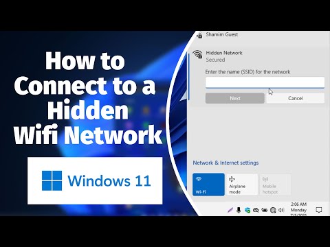 How to connect to hidden Wifi in Windows 11
