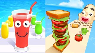 Sandwich Runner vs Juice Run 2048 gameplay #cutiepie22yt #ballgamezone