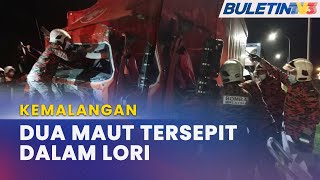 KEMALANGAN | Dua Maut, Tiga Terselamat Nahas Tiga Lori