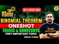 Binomial Theorem - One Shot | Tricks & Shortcuts | JEE & EAPCET 2025 | High Weightage | Kiran Sir