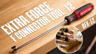 Jonard Tools Extra Force F Connector Tool, 12" (RFX-12) Product Video