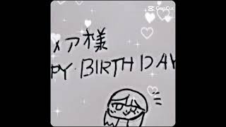 @obakemare_1012 様！お誕生日おめでとうございます🎉下手くそすぎてごめんなさい😭テンプレお借りしましたm(_ _)m#おそ松さん #イラスト