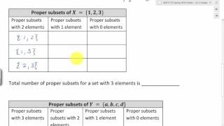 2.2 Proper Subsets for Set with 3 Elements p10