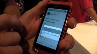 Nokia N8 hands-on demo of Social application from Nokia World 2010