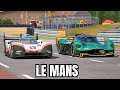 Porsche 919 EVO vs Aston Martin Valkyrie AMR PRO at Le Mans 24h Circuit