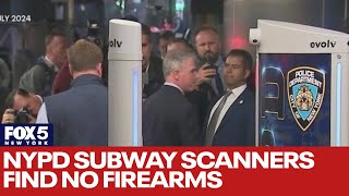 NYPD subway scanners find no firearms