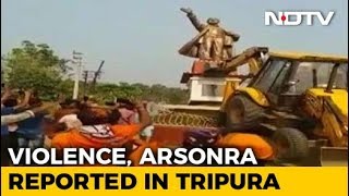 Lenin's Statue Razed To The Ground, Three Arrested For Violence In Tripura