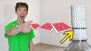 IMPOSSIBLE ODDS Card Throwing!
