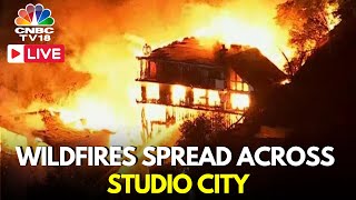 Studio City Fire LIVE: Blaze Breaks Out in Hollywood Hills, Worst Blaze in Los Angeles History |N18G