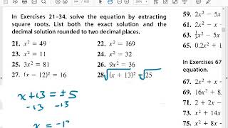 Solving using square roots#28