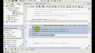 Make a simple Java App in NetBeans IDE using Swing Controls