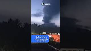 Vulca volta a entrar em erupção na Indonésia | SBT Brasil (04/06/24)