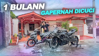 NYUCI MANDI WAJIB VARIO VATRICK & ZX25R SEKALIGUS !!!!