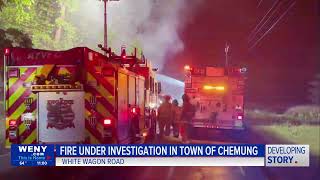 Multiple crews respond to a house fire in Town of Chemung