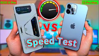 ROG Phone 6 Pro VS iPhone 13 Pro Max - Speed Test