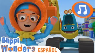 Excavadora de Nieve 🎵 Blippi Español - Canciones para niños