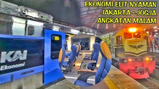 MANTAP KERETA API ANGKATAN MALAM JAKARTA JOGJA EKONOMI ELIT TERBARU KA PROGO REKOMENDASI BANGET !!!