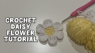 crochet daisy flower tutorial easy #crochetdaisy #crochet #Tutorial