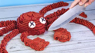 GIANT KING CRAB🦀 | Magnetic Balls & Stop Motion Cooking Video