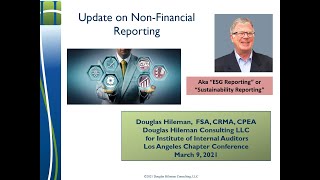 Update on Non Financial Reporting (Sustainability Reporting)