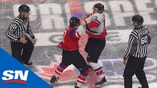 Sebrango And Cuylle Drop The Gloves During CHL Top Prospects Game