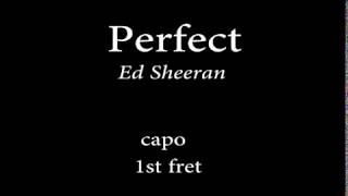 Perfect by  Ed sheeran Easy Chords and Lyrics