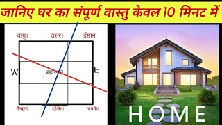 जानिए घर का संपूर्ण वास्तु 10 मिनट में, vastu for home, besic of vastu Shastra.