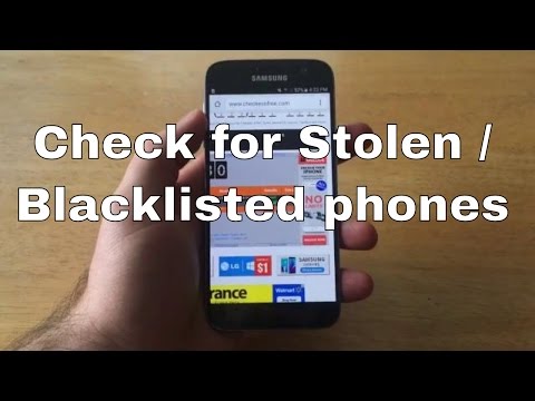 Samsung Galaxy S7 - check imei stolen / blacklisted. Samsung Galaxy S7 - check imei stolen / blacklisted.