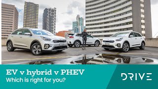 EV v hybrid v PHEV | Which is right for you? | Drive.com.au