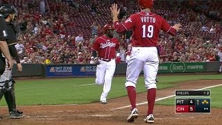 PIT@CIN: Schebler plates two with triple to center