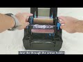 DASCOM DL 310 Printer ribbon and label installation instruction