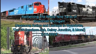 Railfanning The Whole Nine Yards of Downriver Michigan (Neat Trains On Historic Lines!) - 5/25/2024