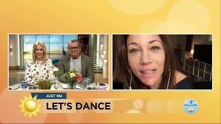"Vet inte om hon kommer vara med i Let's dance i kväll!" - Nyhetsmorgon (TV4)
