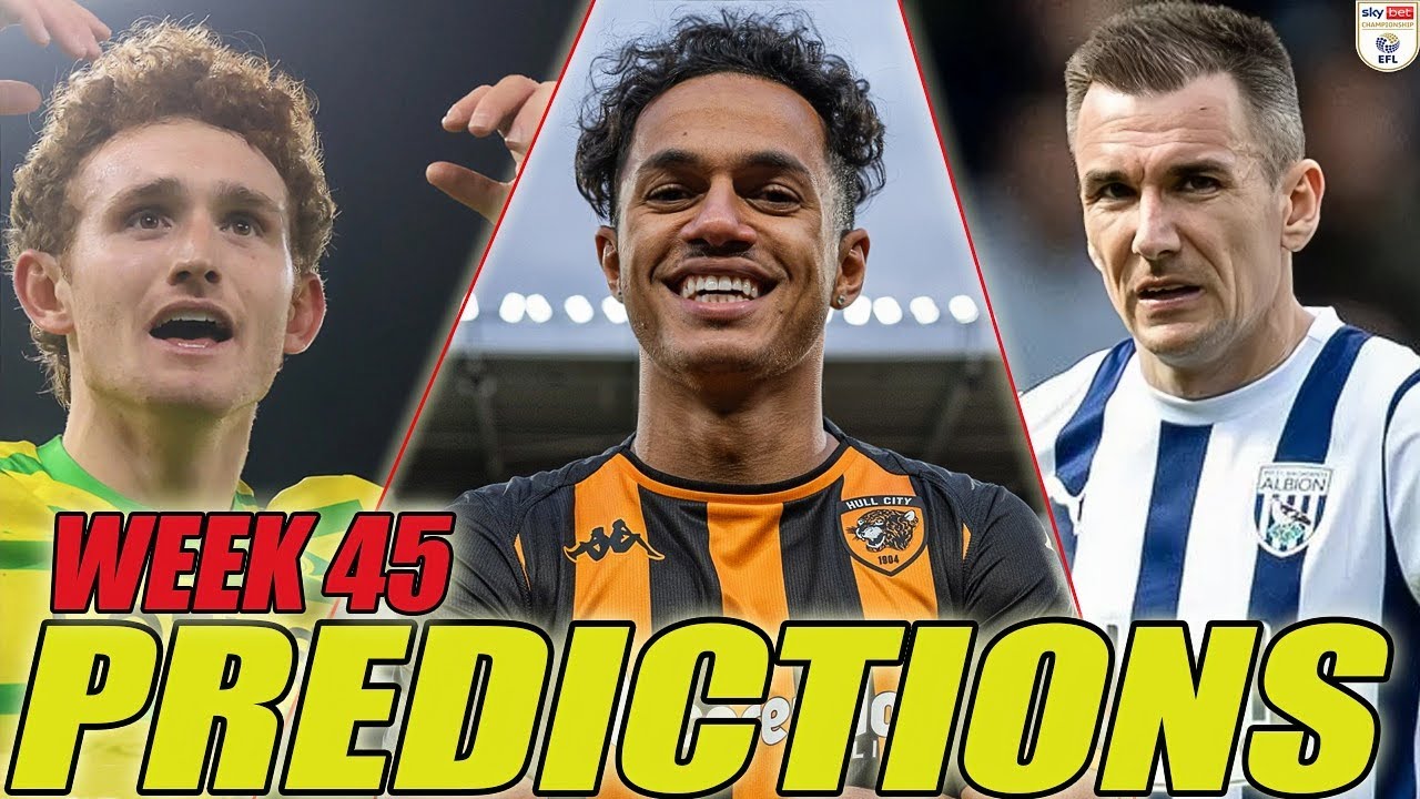 Championship Predictions Week 45 Youtube