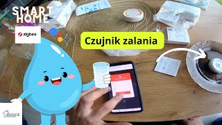 071 Czujnik zalania zigbee Test czy to działa? Ochrona przed zalaniem całego domu. Smart home Tuya