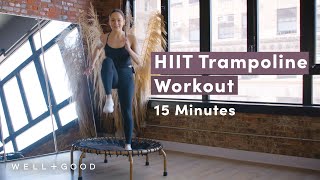 15 Minute Low-Impact Rebounder HIIT Workout | Good Moves | Well+Good
