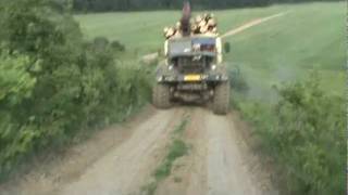 Kraz pulling load uphill