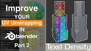 Easy UV Unwrapping In blender _ Blender Texel Density Addon _ Part 2 _ Blender Tutorial
