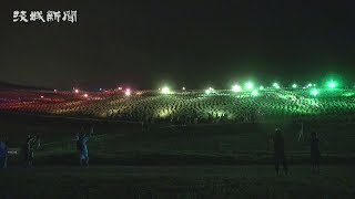 多彩な光 浮かぶコキア　ひたち海浜公園