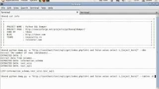 Python SQL Dumper - How to set a single database that will be used to extract data