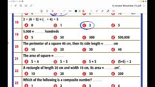 revision prim 4 November