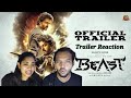 Beast -  Official Trailer Reaction Video  | Thalapathy Vijay, Pooja Hedge | Tamil Couple Reaction